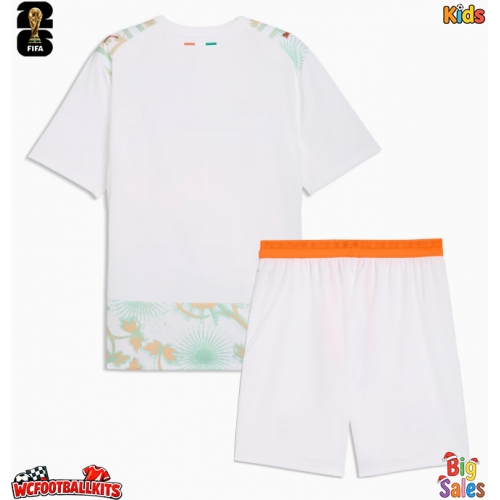 Ivory Coast Replica Away Stadium Kit for Kids World Cup 2026 Short Sleeve (+ pants)